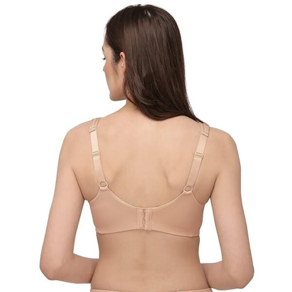 SOIE Women's Solid Full Coverage Minimiser Non-Padded Non-Wired Bra V - Image 3