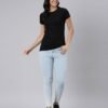 SPARK Women Round Neck Tshirt |Cotton Half Sleeve Regular Fit Solid T-Shirts - Image 6